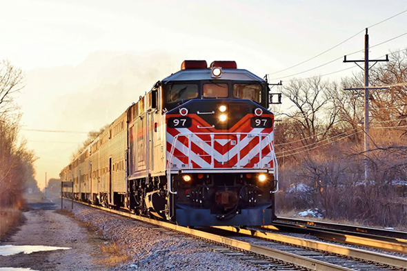 The Federal Railroad Administration (FRA) has extended the comment period for consideration of feedback on its new and somewhat controversial proposed rule to require two man locomotive crews for most railroad operations. Some local services, like the Metra commuter train pictured operating here in the Chicago suburbs near Skokie, Illinois, would be excepted. Image copyright 2/2016 by Nikki Burgess; all rights reserved.